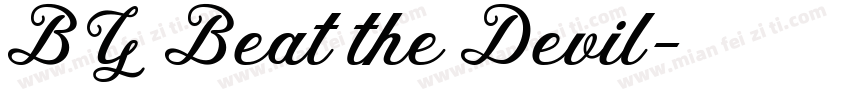 BY Beat the Devil字体转换